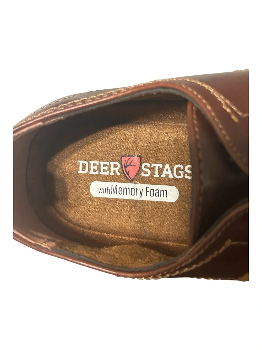 Deer Stags Boys' Zander Lace-up Dress Comfort Brown/Dark Brown - 5 1/2 Big Kid
